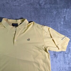 VTG Masters Collection Yellow Golf Polo Shirt Mens XXL 60s Two Ply Mercerized